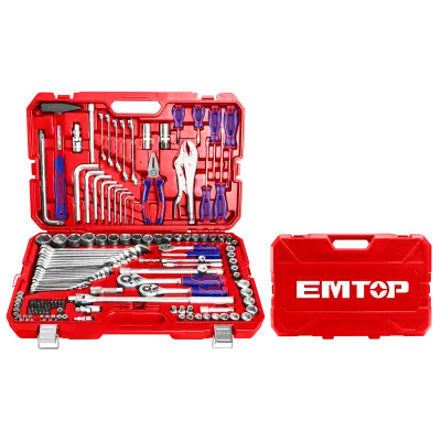 Trusa de scule si accesorii, 142 buc, cutie transport - EHTS01421, EMTOP