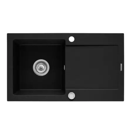Chiuveta Bucatarie Inox 75x45 Cm Negru Grafit