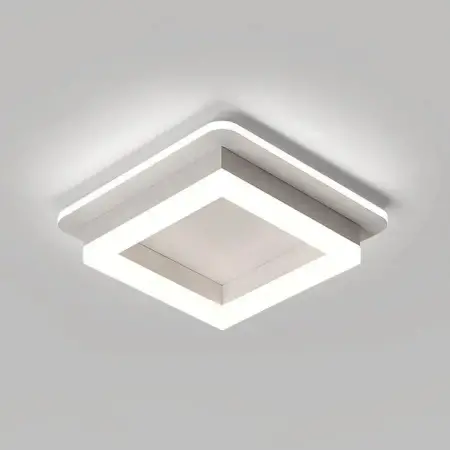 Lustra LED MODERNA 26W, Diametru 22cm, Patrata, Lumina Rece/Calda/Neutra, Alb