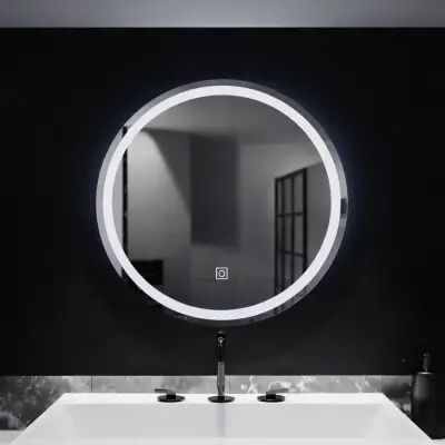 Oglinda LED Rotunda, 50cm, Basic Touch
