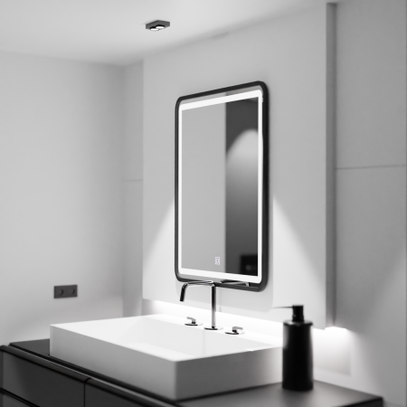 Oglinda LED Rectangulara, 60x80cm, Ombra Basic Touch