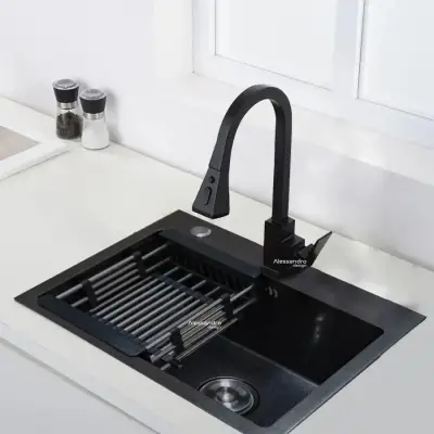 Chiuveta Bucatarie Inox, 60x45 Cm, Gri Inchis