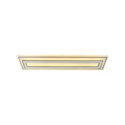 Lustra LED CHLOE 100W, Liniara, Lumina Rece/Calda/Neutra, Alb Negru