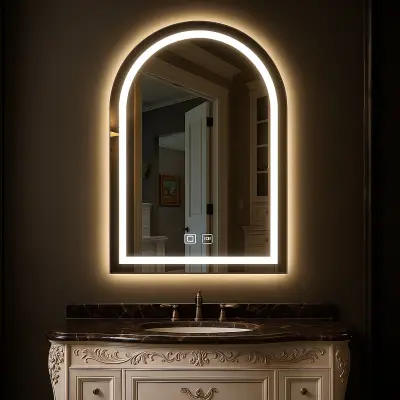 Oglinda LED , 50x80cm, Iulius Touch Marcello, Sistem Dezaburire, Dimabila