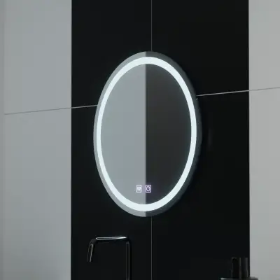 Oglinda LED Rotunda 50cm Lucea Touch Sistem Dezaburire