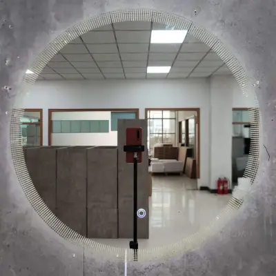 Oglinda LED Rotunda, 60cm, Lumino Touch, Sistem Dezaburire