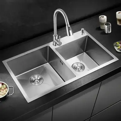 Chiuveta Bucatarie Inox 80x45 Cm Argintiu