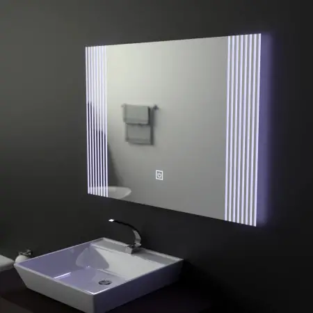 Oglinda LED Rectangulara, 80x60cm, Infinity Frame Basic Touch 1005S-20A