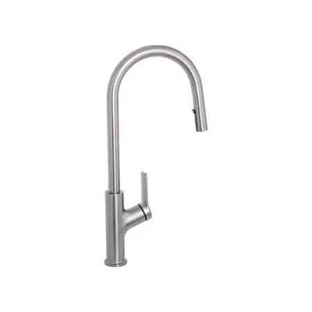 Baterie Bucatarie Cu Dus Extractibil, Inox SUS304, Satinat, FJ5542