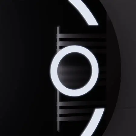 Oglinda LED Rotunda, 22W, 70cm, Visio MotionGlow Marcello, Sistem Dezaburire, Ceas & Termometru, Lupa Cosmetica, Dimabila