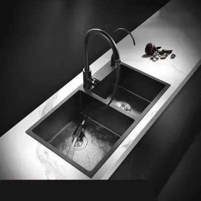 Chiuveta Bucatarie Inox 82x45 Cm Gri Inchis