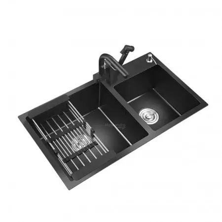 Chiuveta Bucatarie Inox 82x45 Cm Gri Inchis