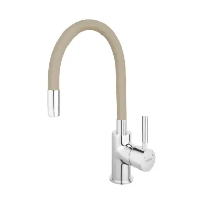 Baterie stativa bucatarie Zumba pipa flexibila bej