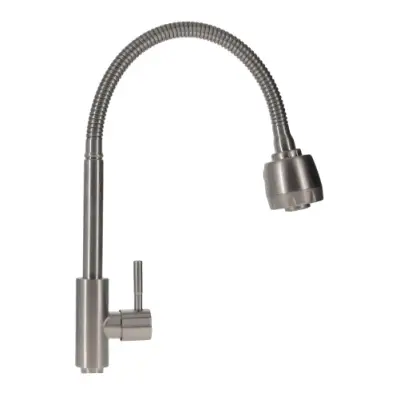 Baterie stativa apa rece lebada Hydro inox SUS 304 pipa flexibila
