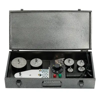 Trusa de lipit tevi DDT PP-R 20-63, cutie metalica, 6 accesorii, 600 W